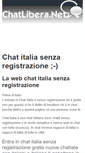Mobile Screenshot of chat-italia.chatlibera.net