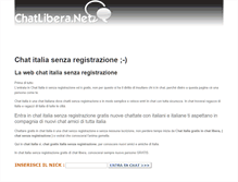 Tablet Screenshot of chat-italia.chatlibera.net